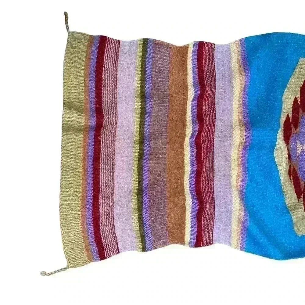 Unbranded Southwest Knit Throw/Rug Colorful - Picture 4 of 7
